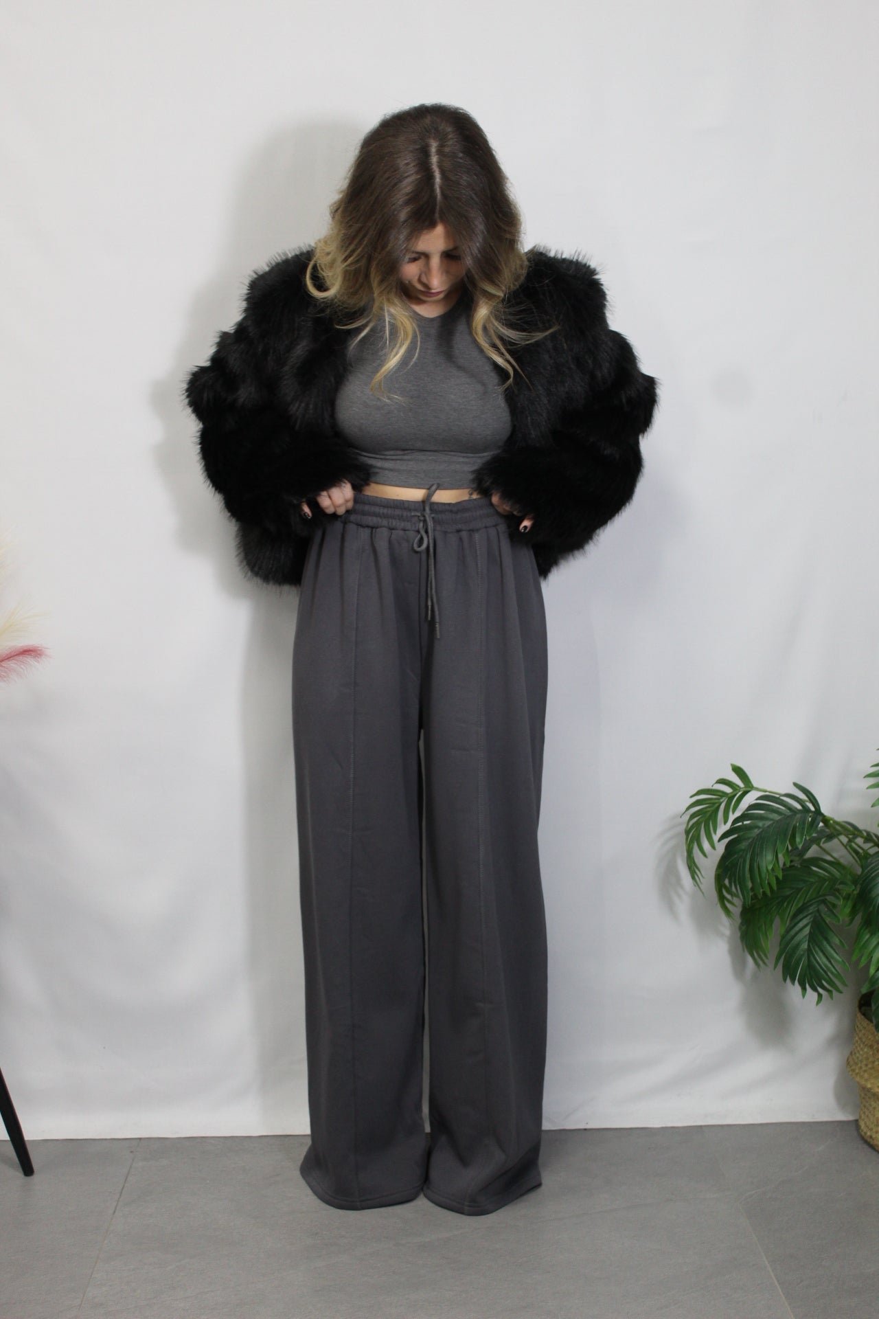 Pantalone in tuta grigio