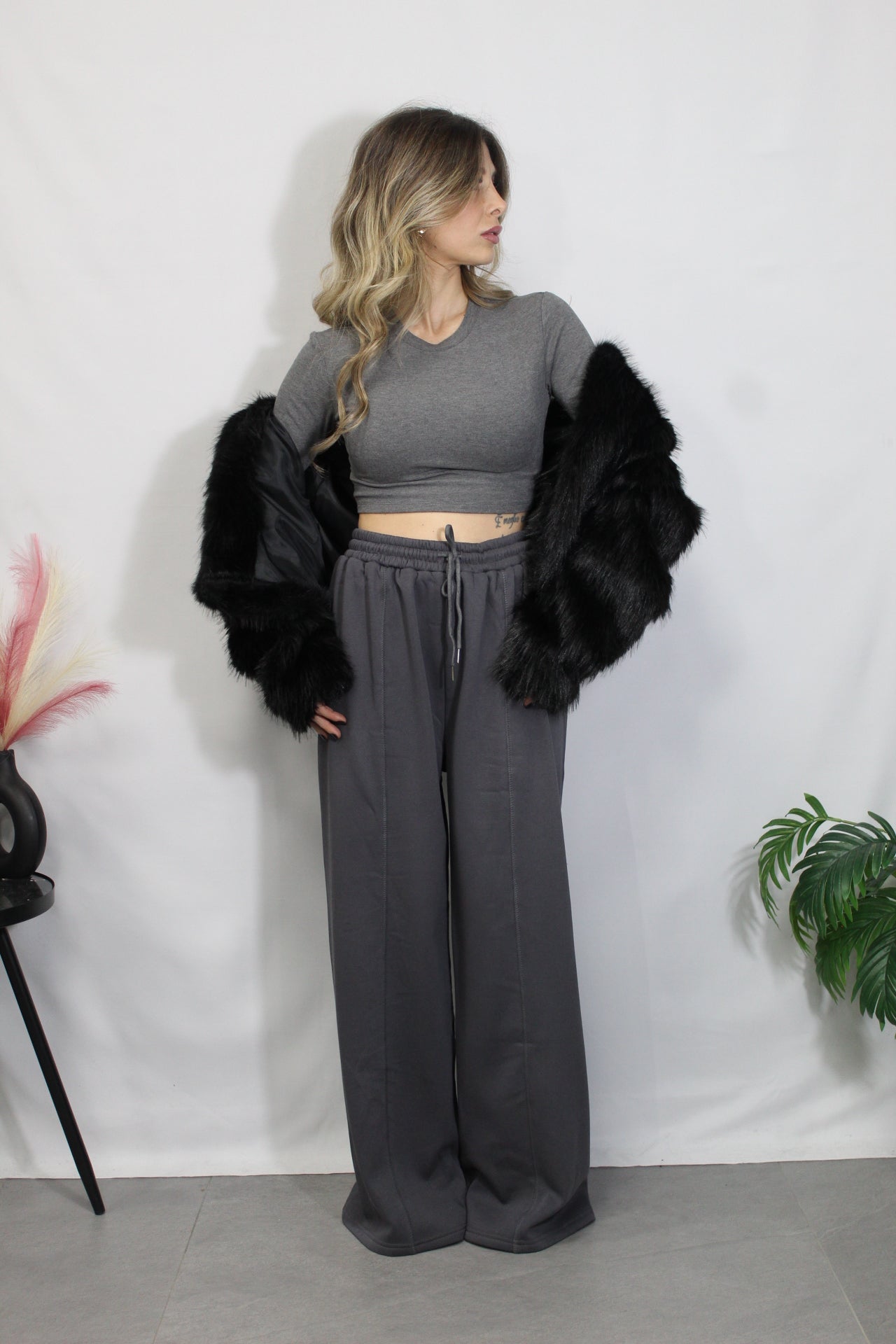 Pantalone in tuta grigio