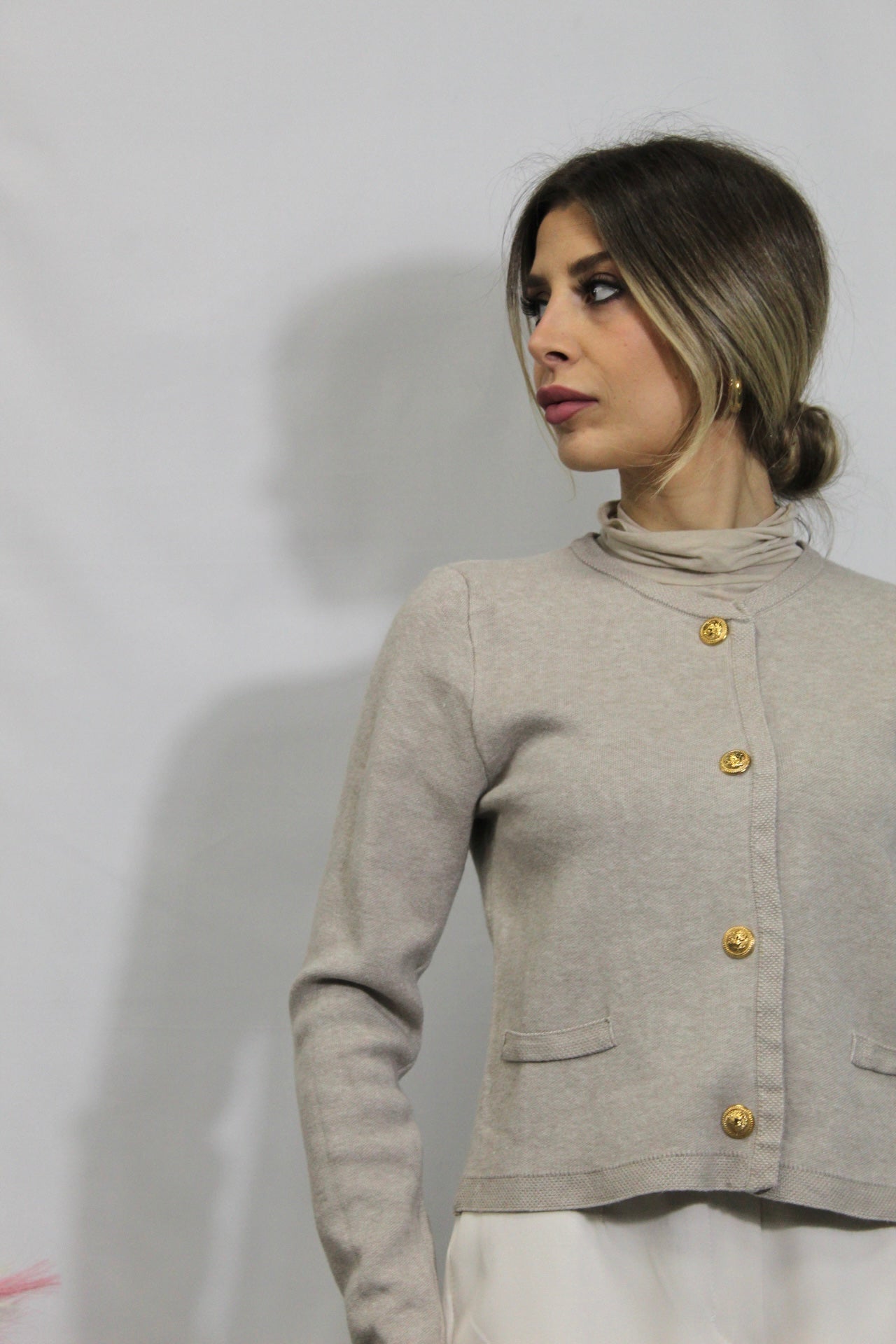 Cardigan con bottoni